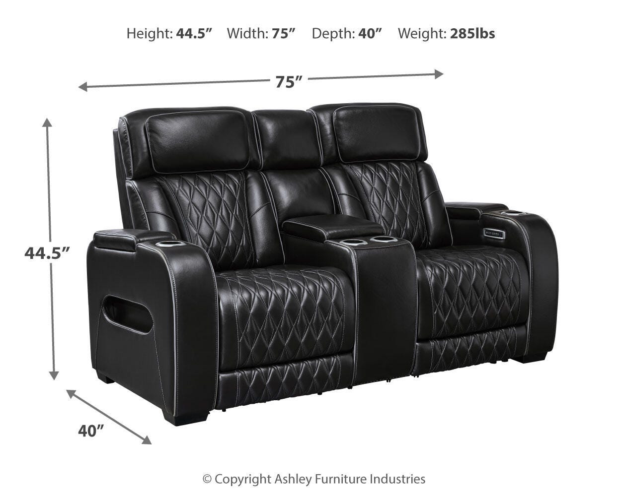 Boyington Power Reclining Loveseat with Console - image 4