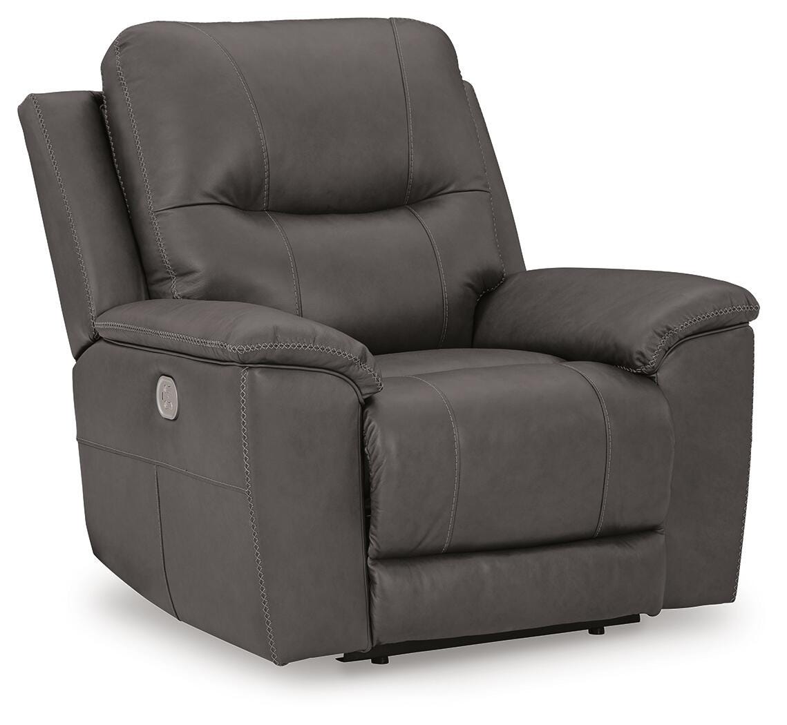 Dearview Dual Power Leather Recliner | Ashley