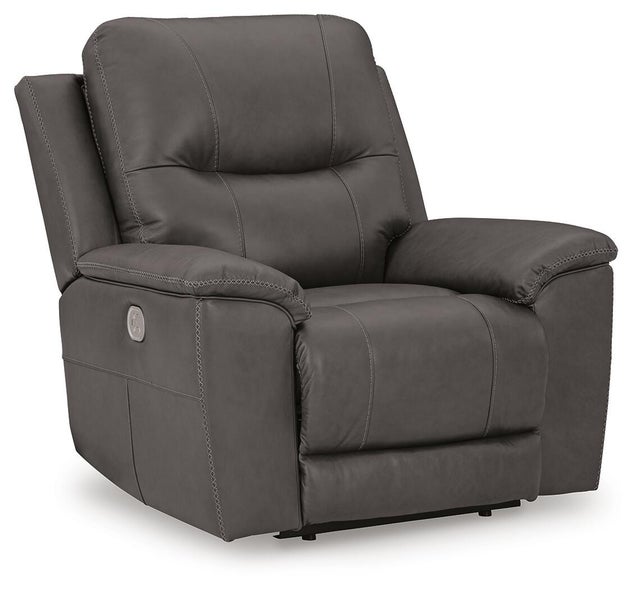 Dearview Dual Power Leather Recliner