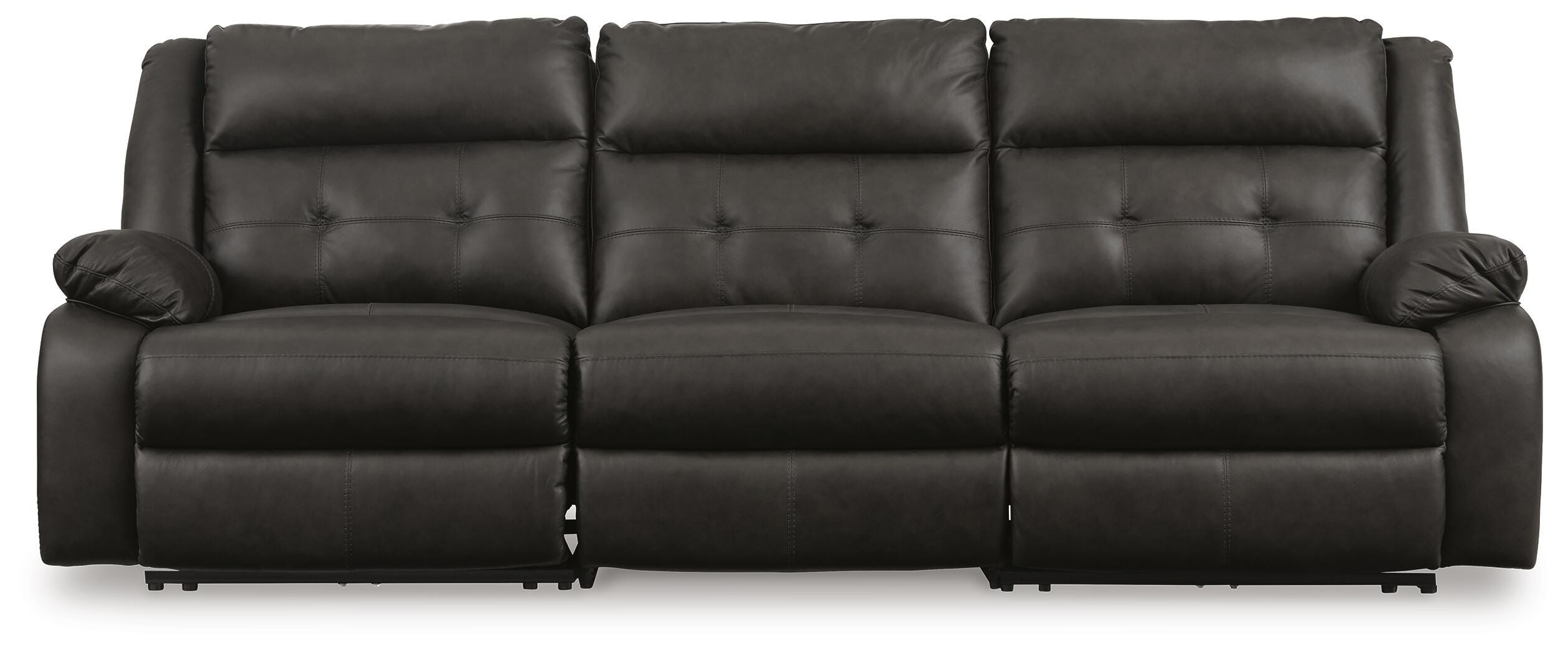 Mackie Pike 3-Piece Dual Power Leather Reclining Modular Sofa | Ashley