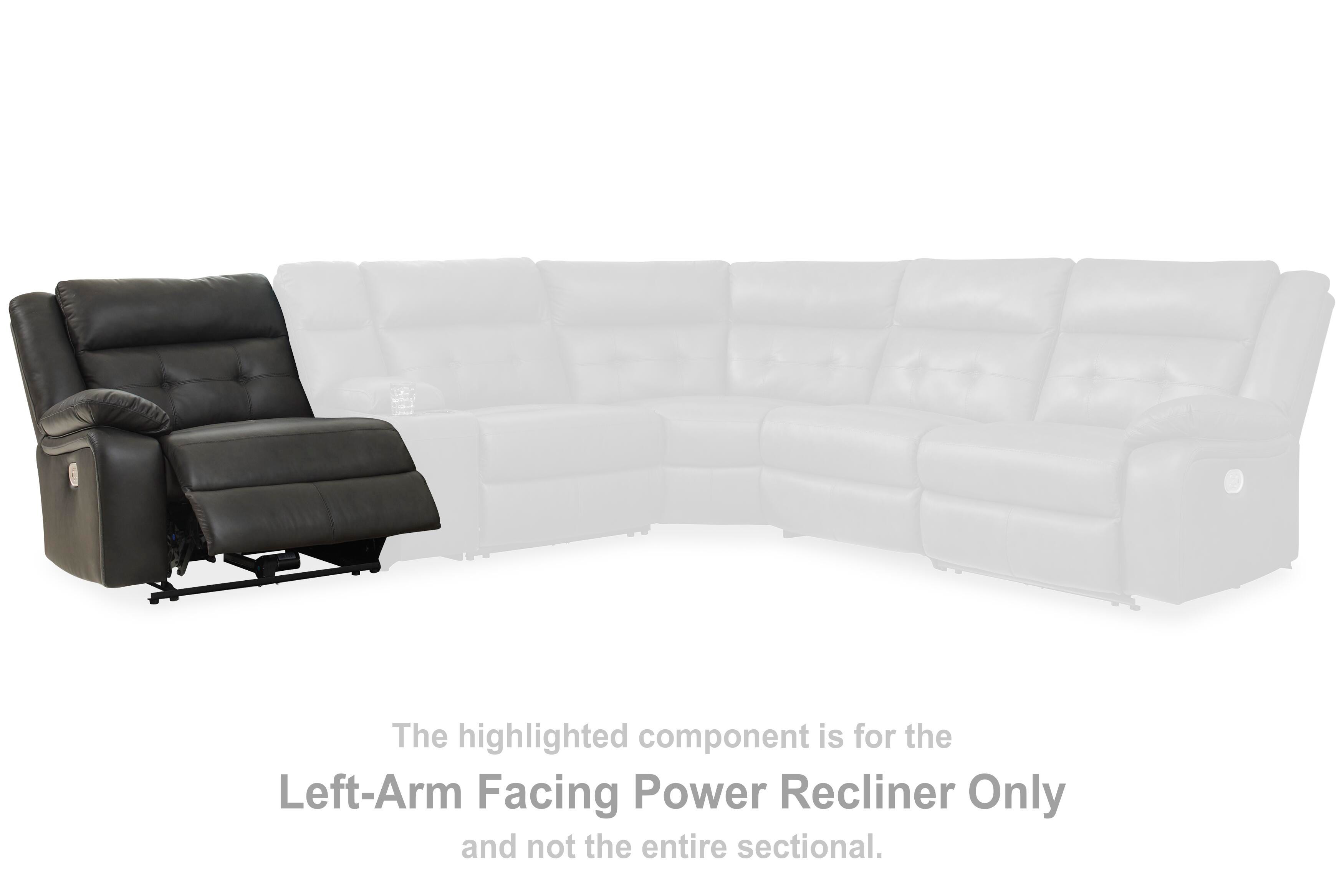 Mackie Pike Left-Arm Facing Power Recliner, , large