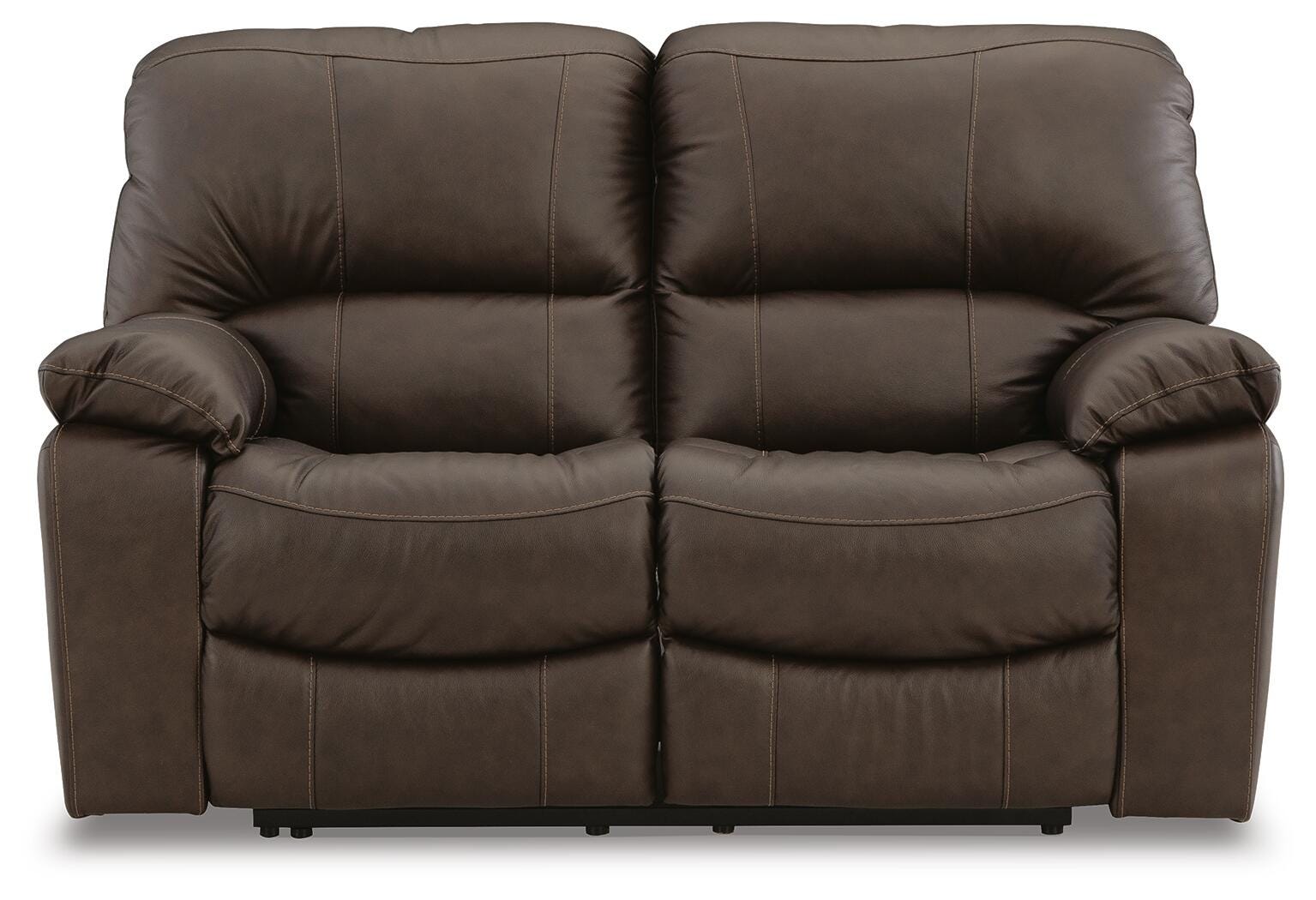 Leesworth Power Leather Reclining Loveseat