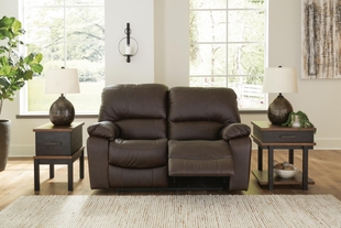 Leesworth Power Leather Reclining Loveseat