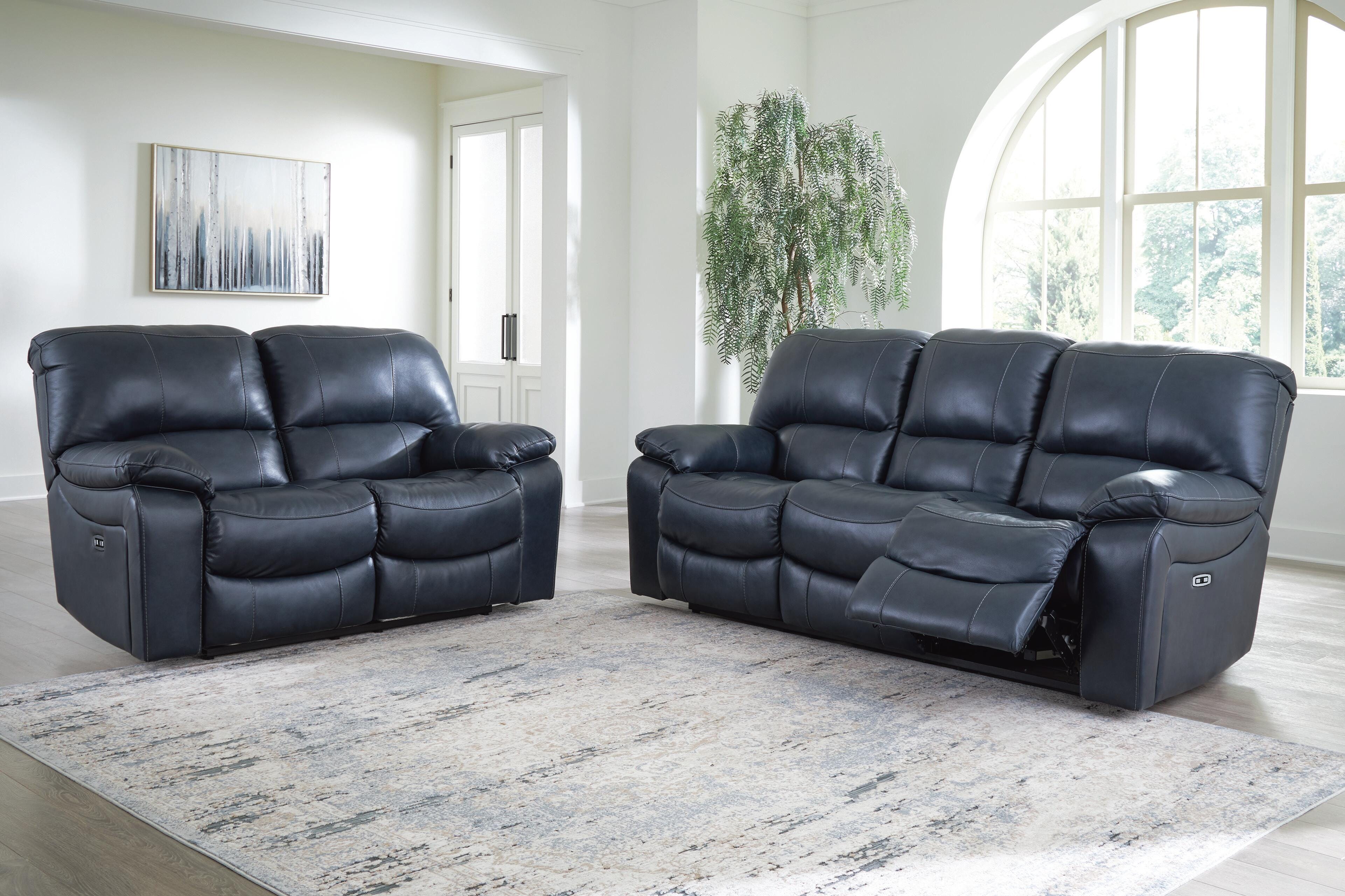 Leesworth Sofa and Loveseat, Ocean, rollover