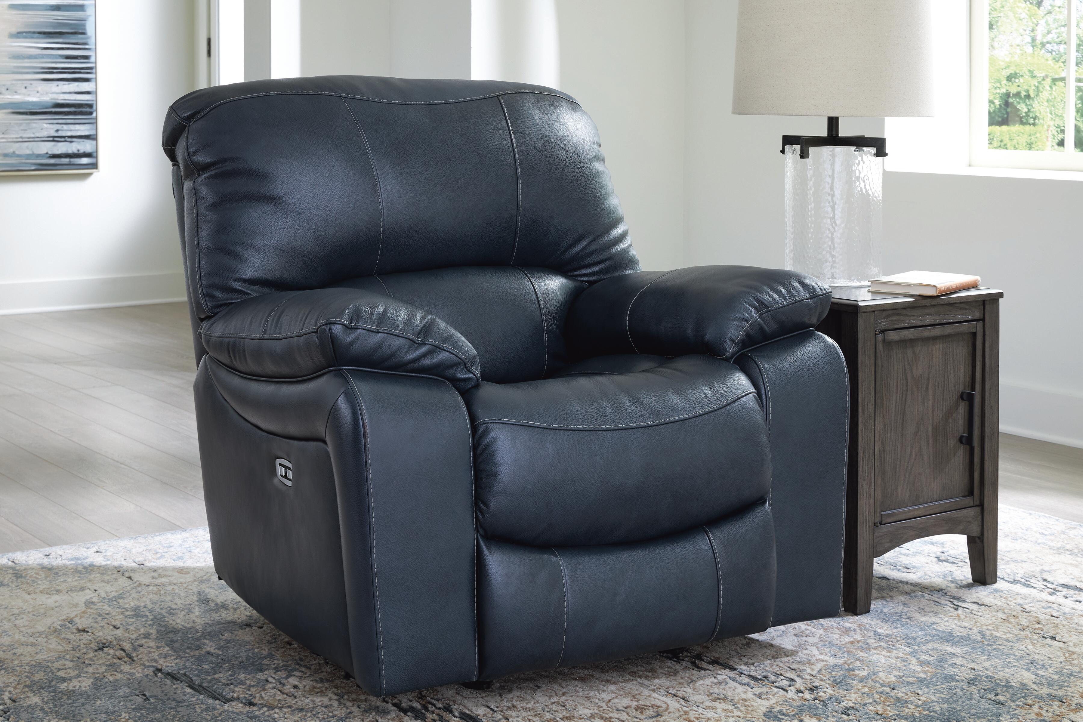 Leesworth Power Recliner, Ocean, rollover
