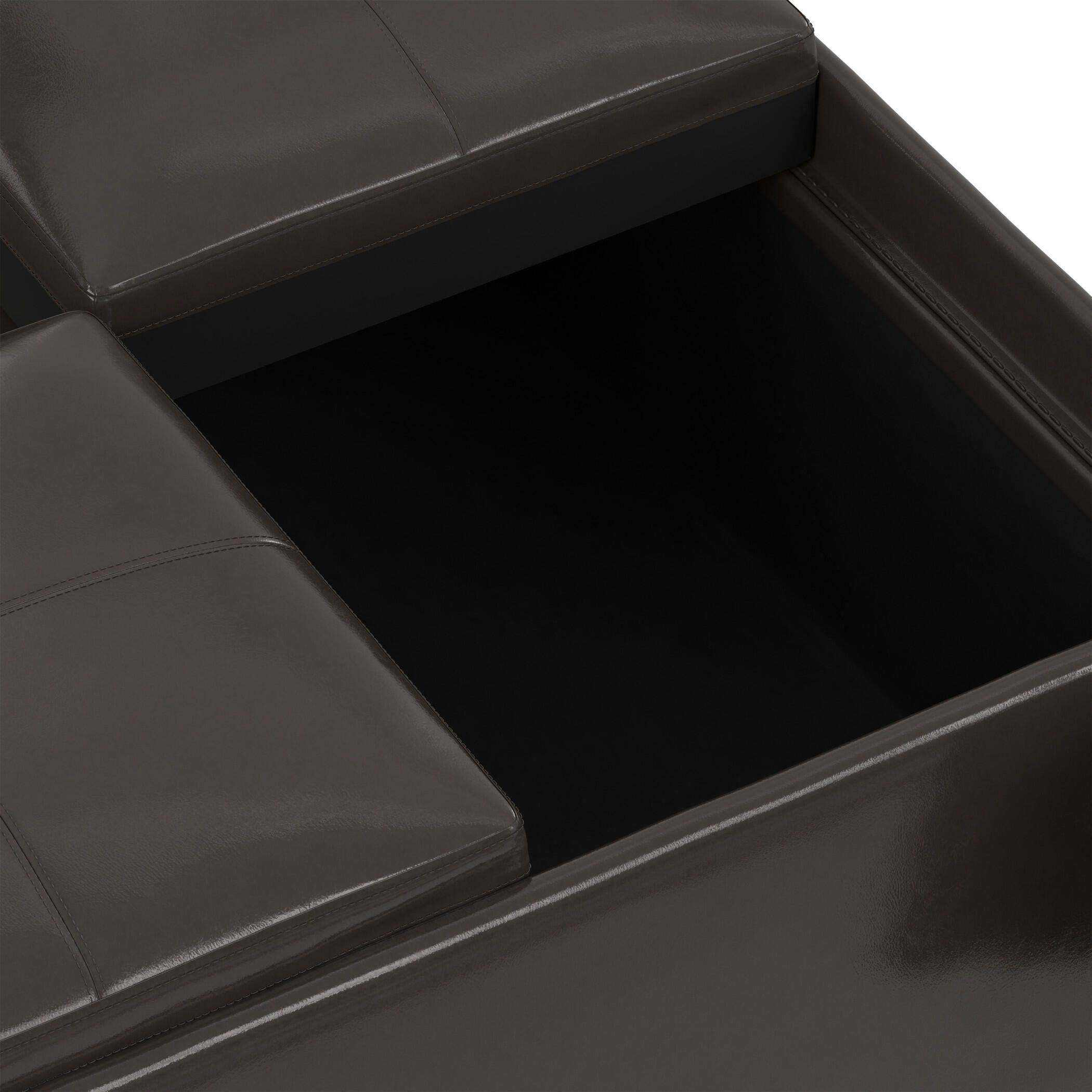 Ottoman Coffee Table Ottoman, Tanners Brown, large