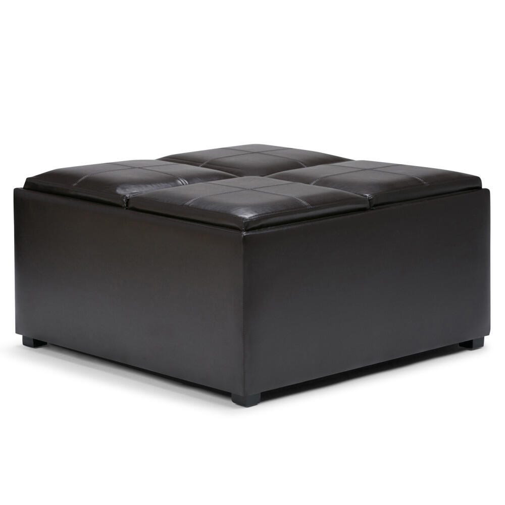 Ottoman Coffee Table Ottoman, Tanners Brown, large
