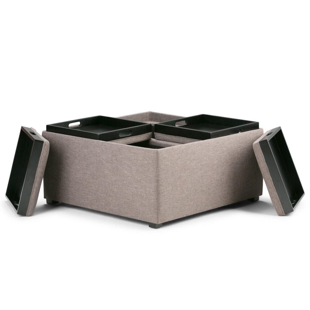 Ottoman Coffee Table Ottoman, Fawn, large
