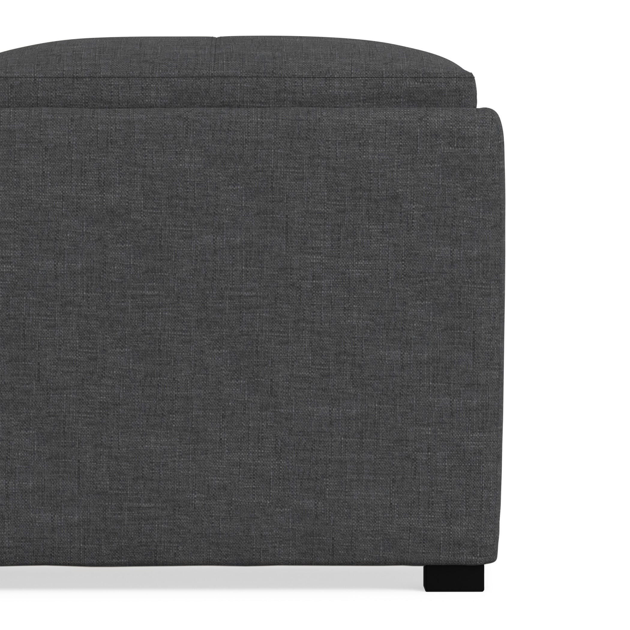 Ottoman Coffee Table Ottoman, Slate Gray, large