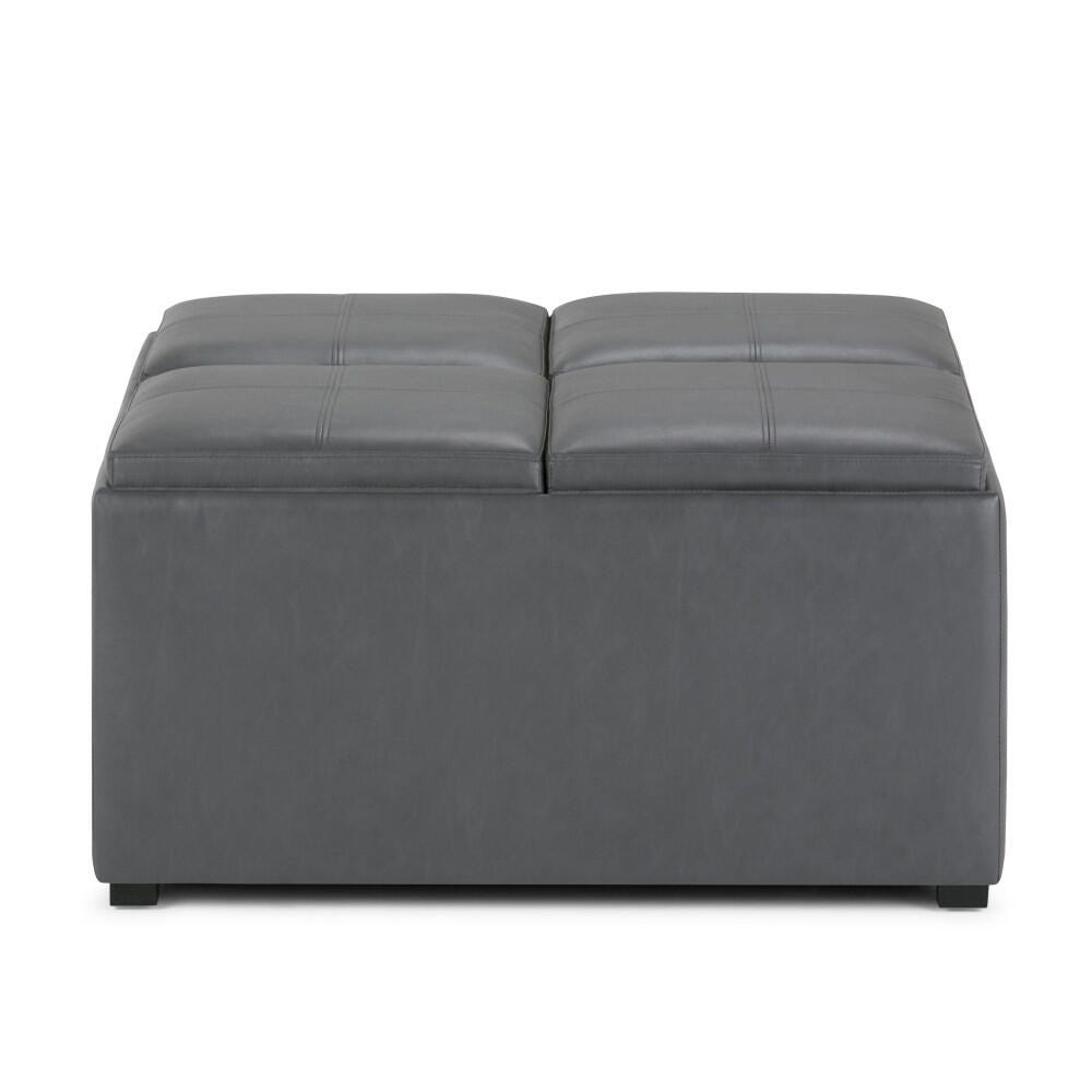 Ottoman Coffee Table Ottoman, Stone Gray, large