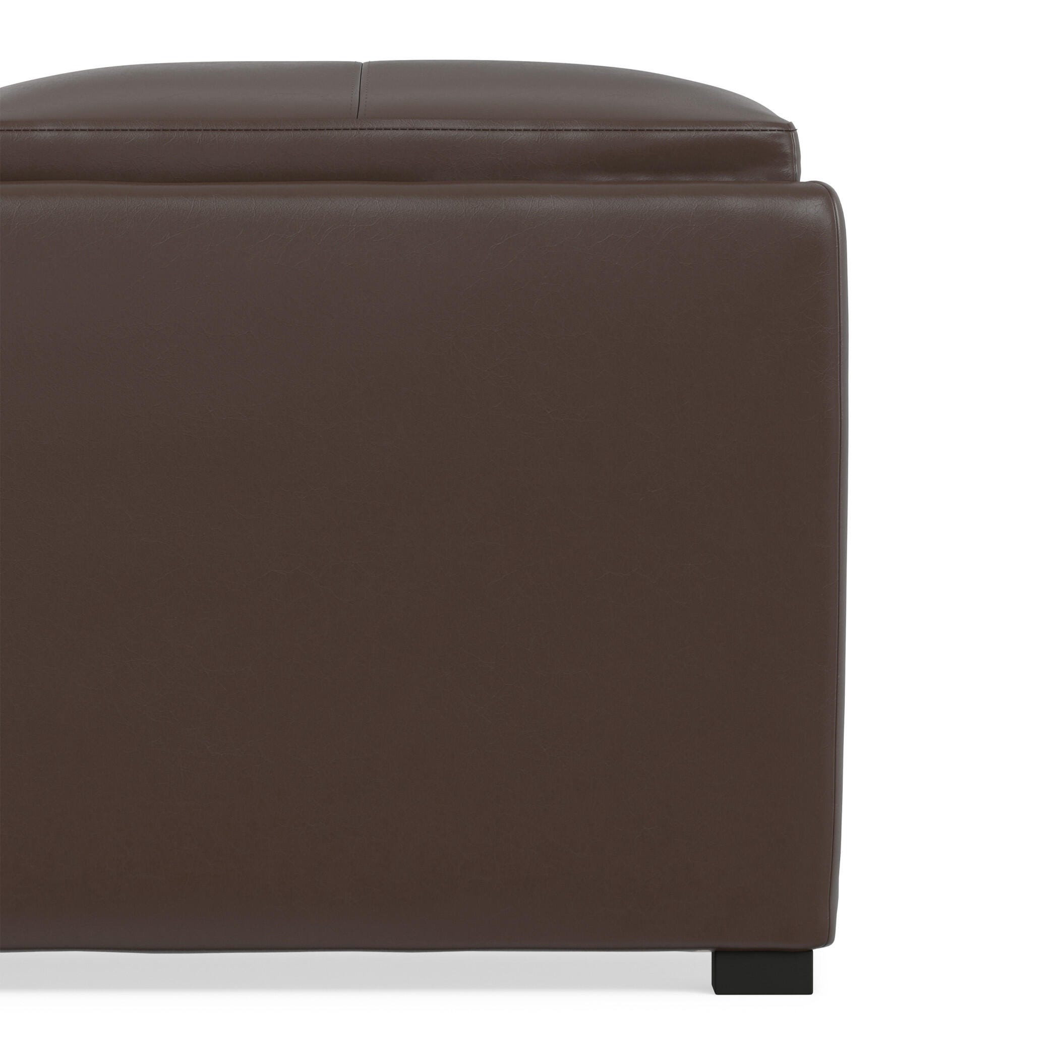 Ottoman Coffee Table Ottoman, Chocolate, large