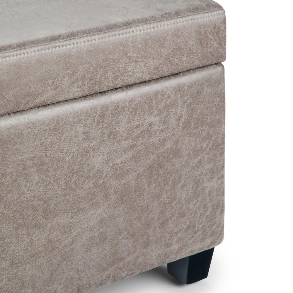 Ottoman Storage Ottoman, Distressed Gray, large
