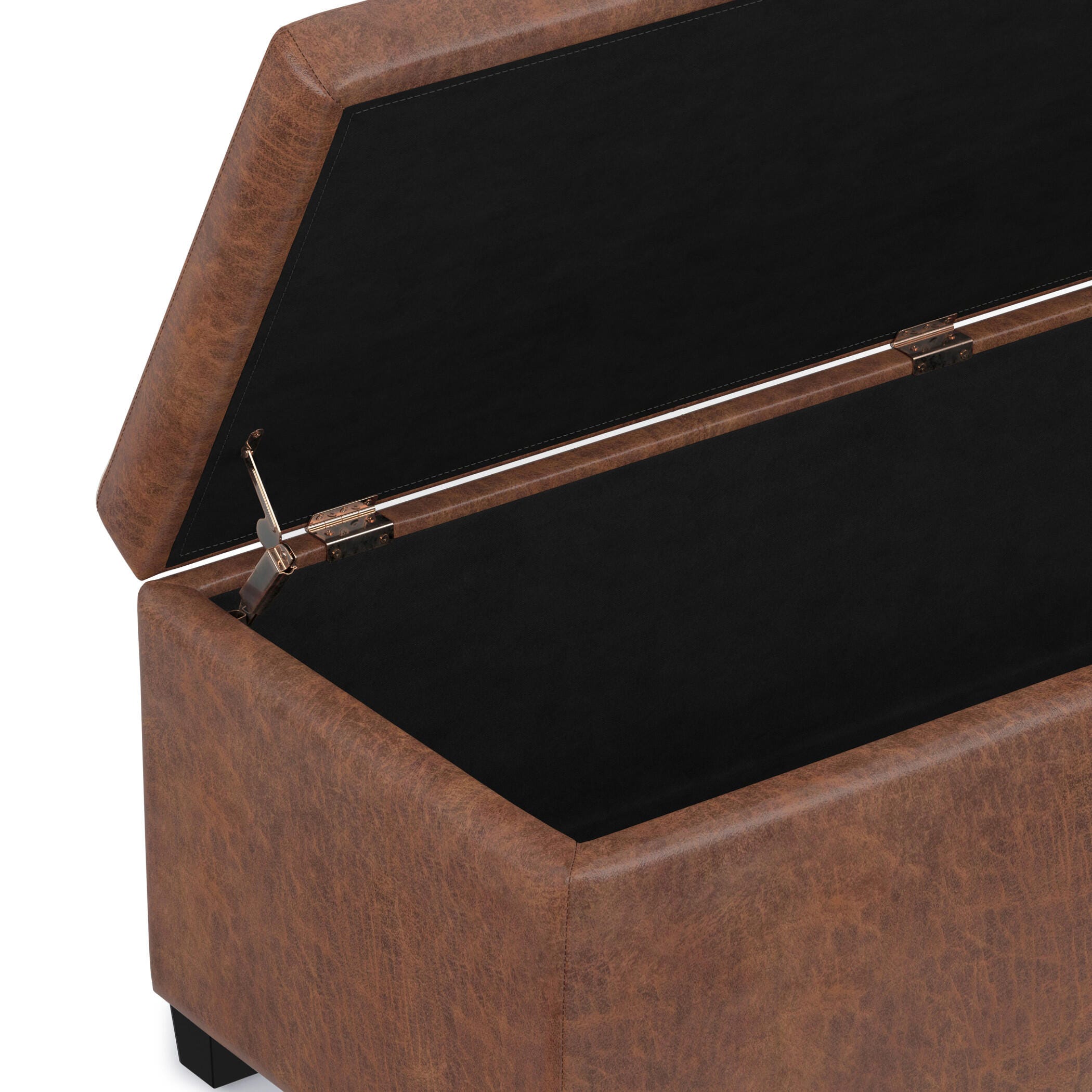 Ottoman Storage Ottoman, Umber, large