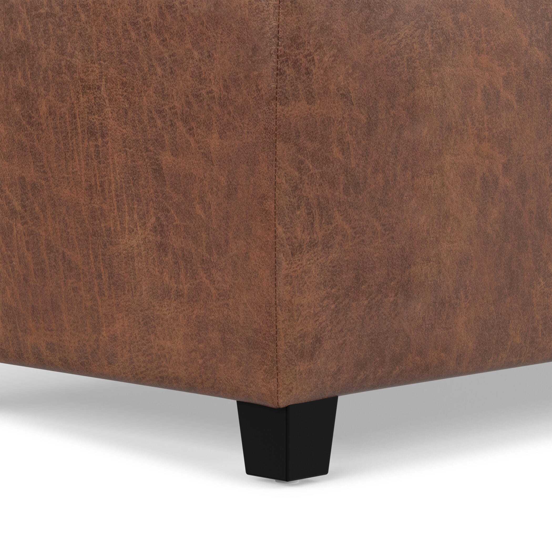Ottoman Storage Ottoman, Umber, large