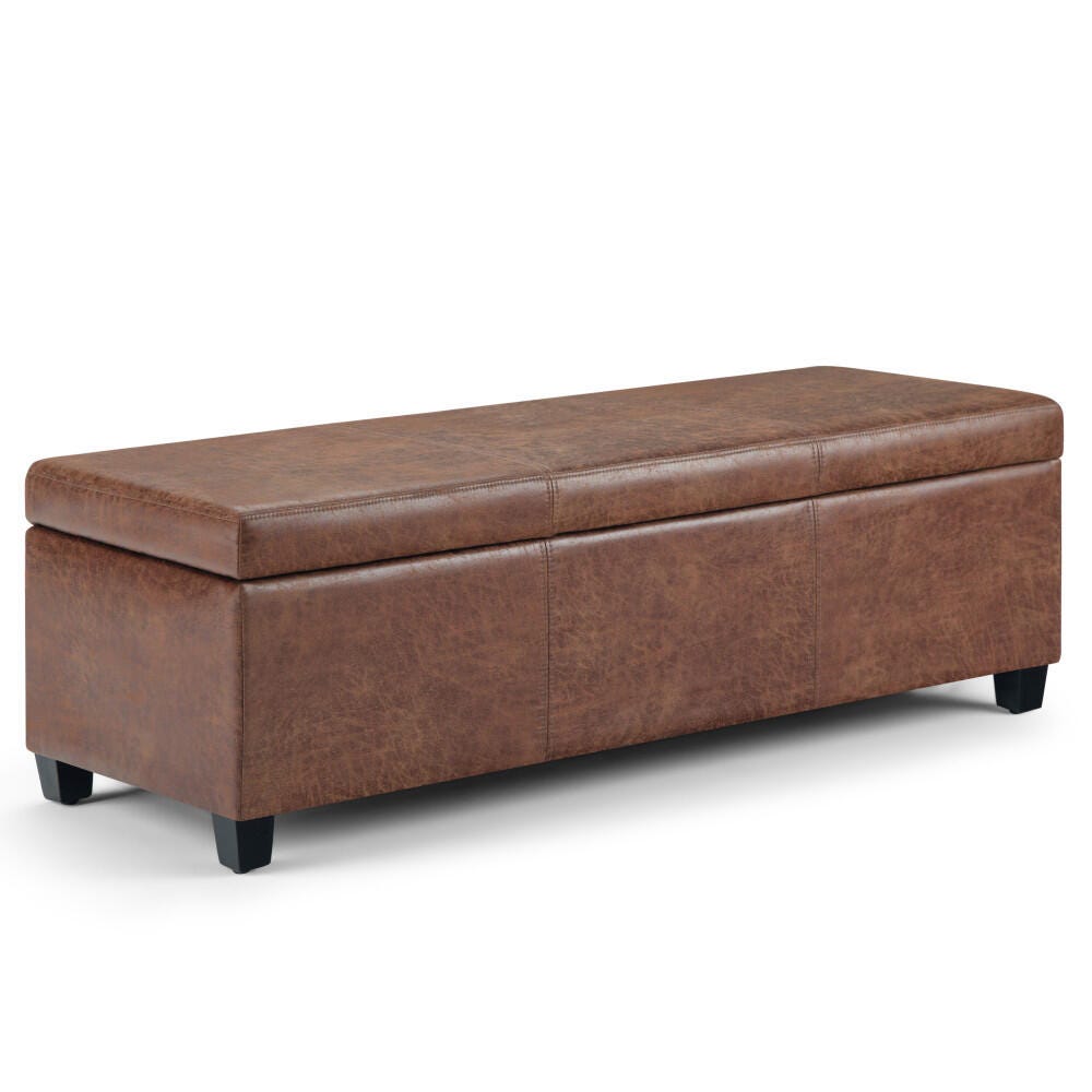 Ottoman Storage Ottoman, Umber, large