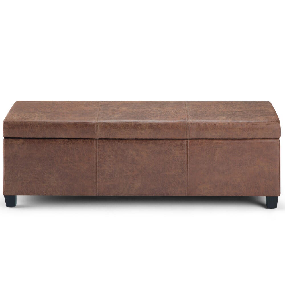 Ottoman Storage Ottoman, Umber, large