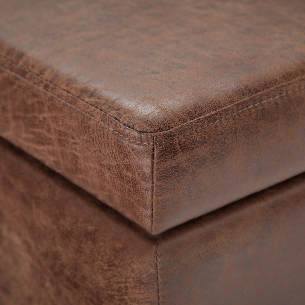 Ottoman Storage Ottoman, Umber, large