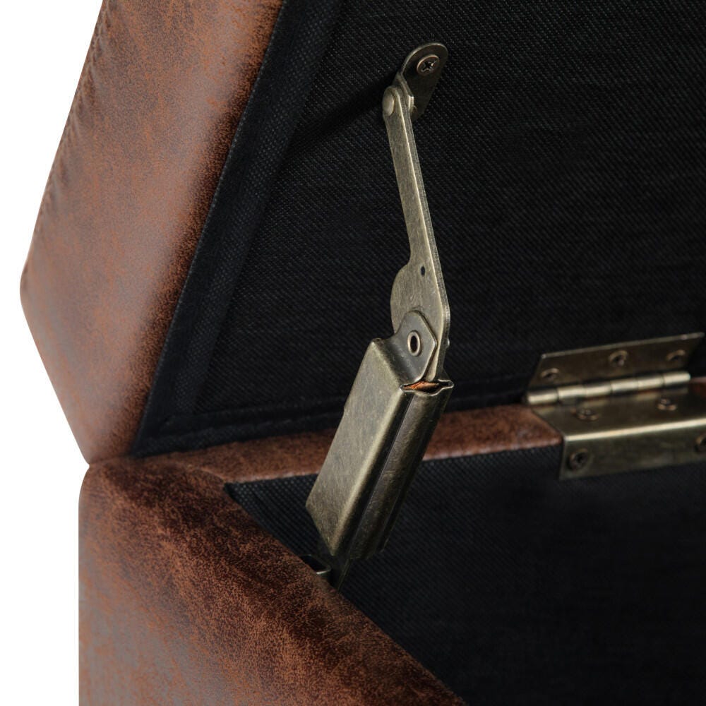 Ottoman Storage Ottoman, Umber, large