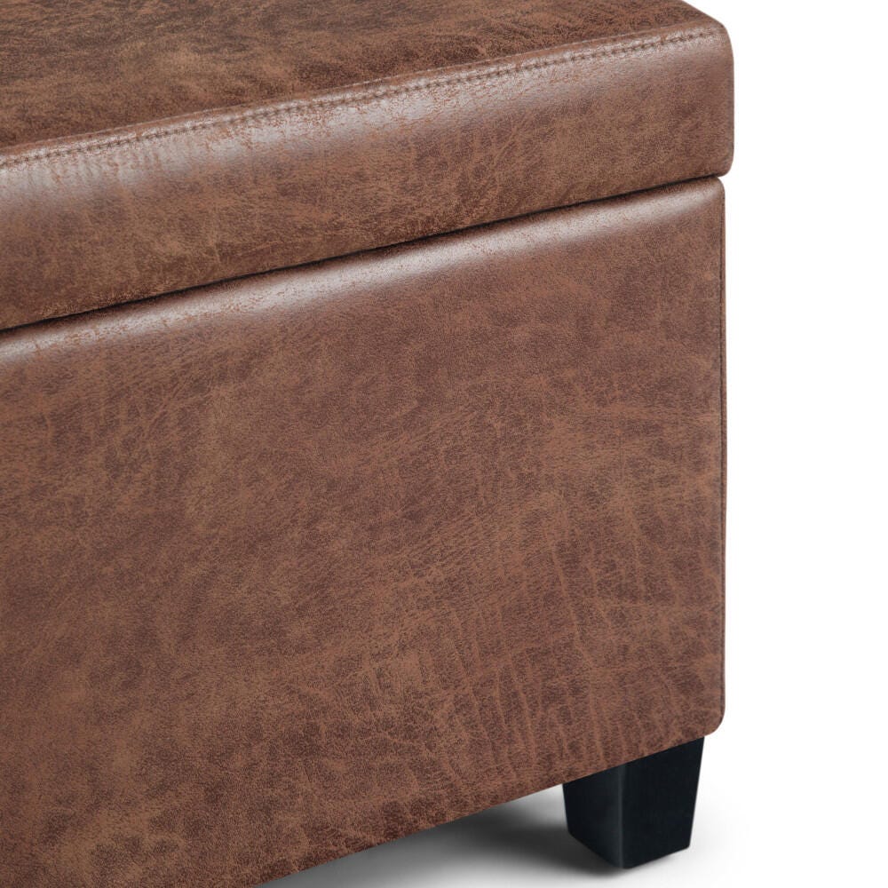 Ottoman Storage Ottoman, Umber, large