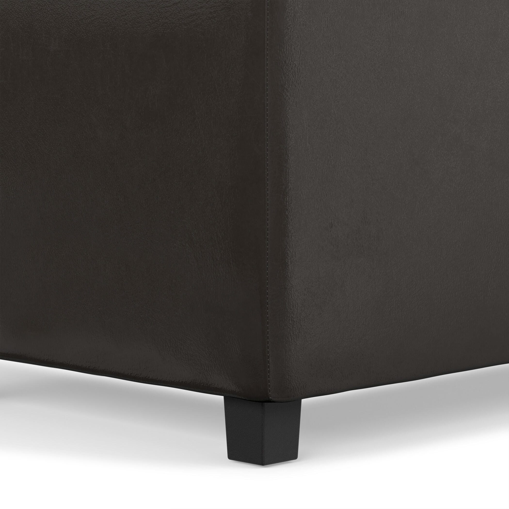 Ottoman Storage Ottoman with Trays, Tanners Brown, large