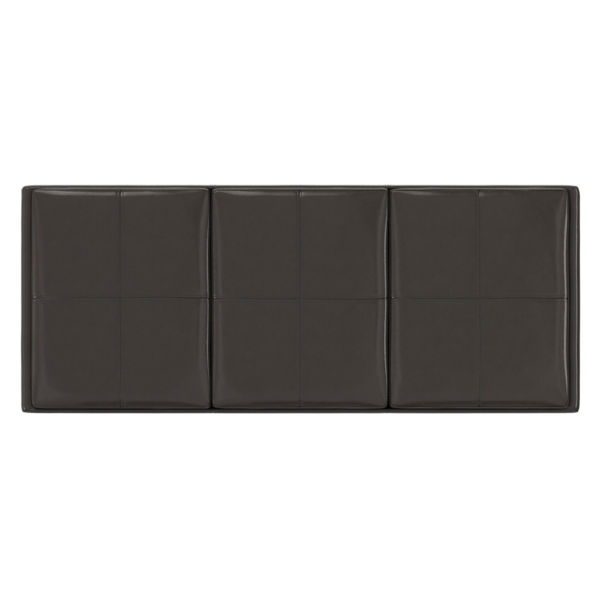 Ottoman Storage Ottoman with Trays, Tanners Brown, large