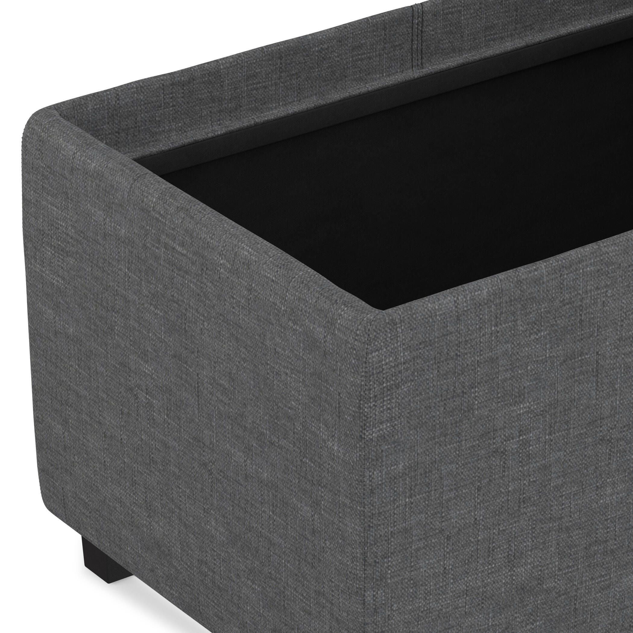 Ottoman Storage Ottoman with Trays, Slate Gray, large