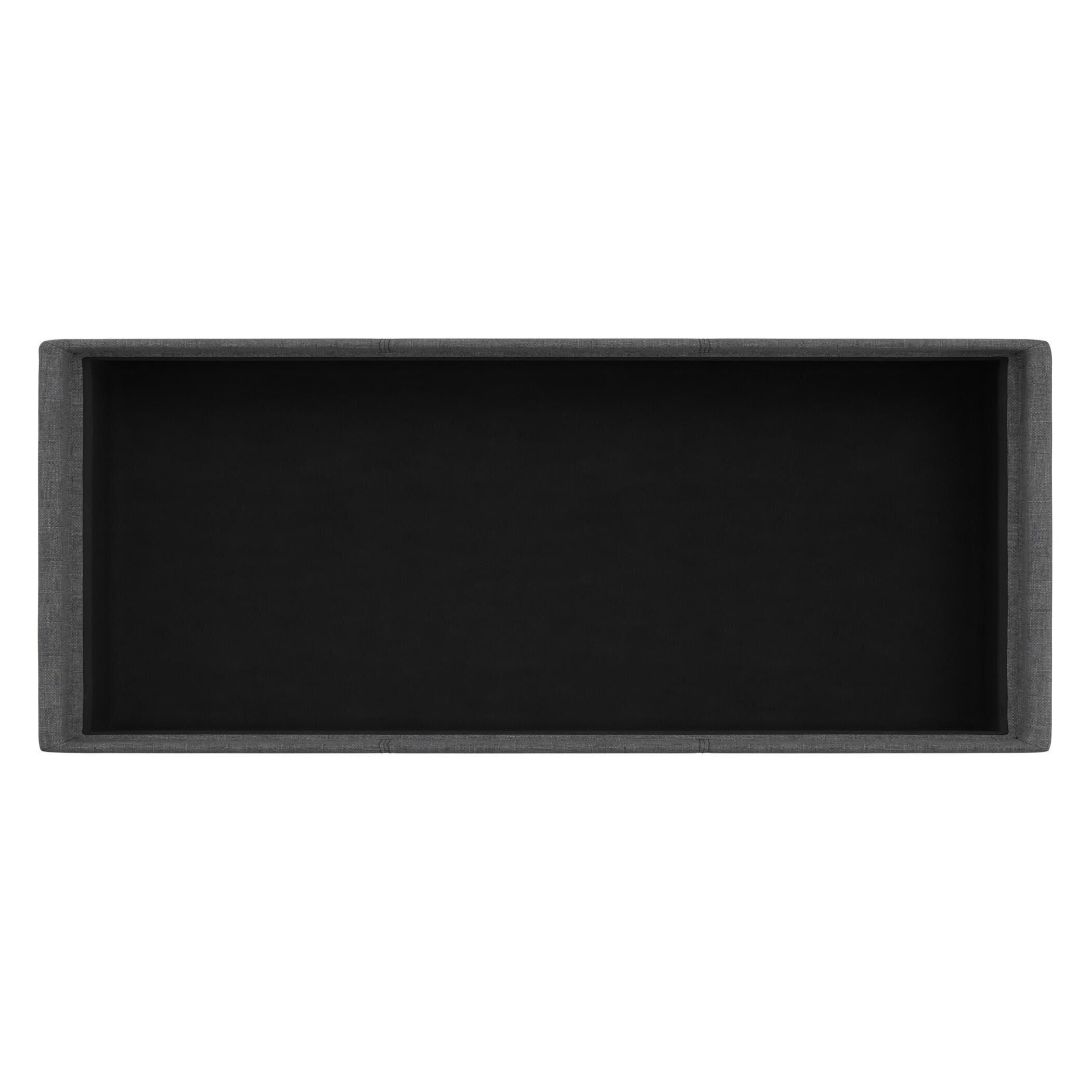 Ottoman Storage Ottoman with Trays, Slate Gray, large