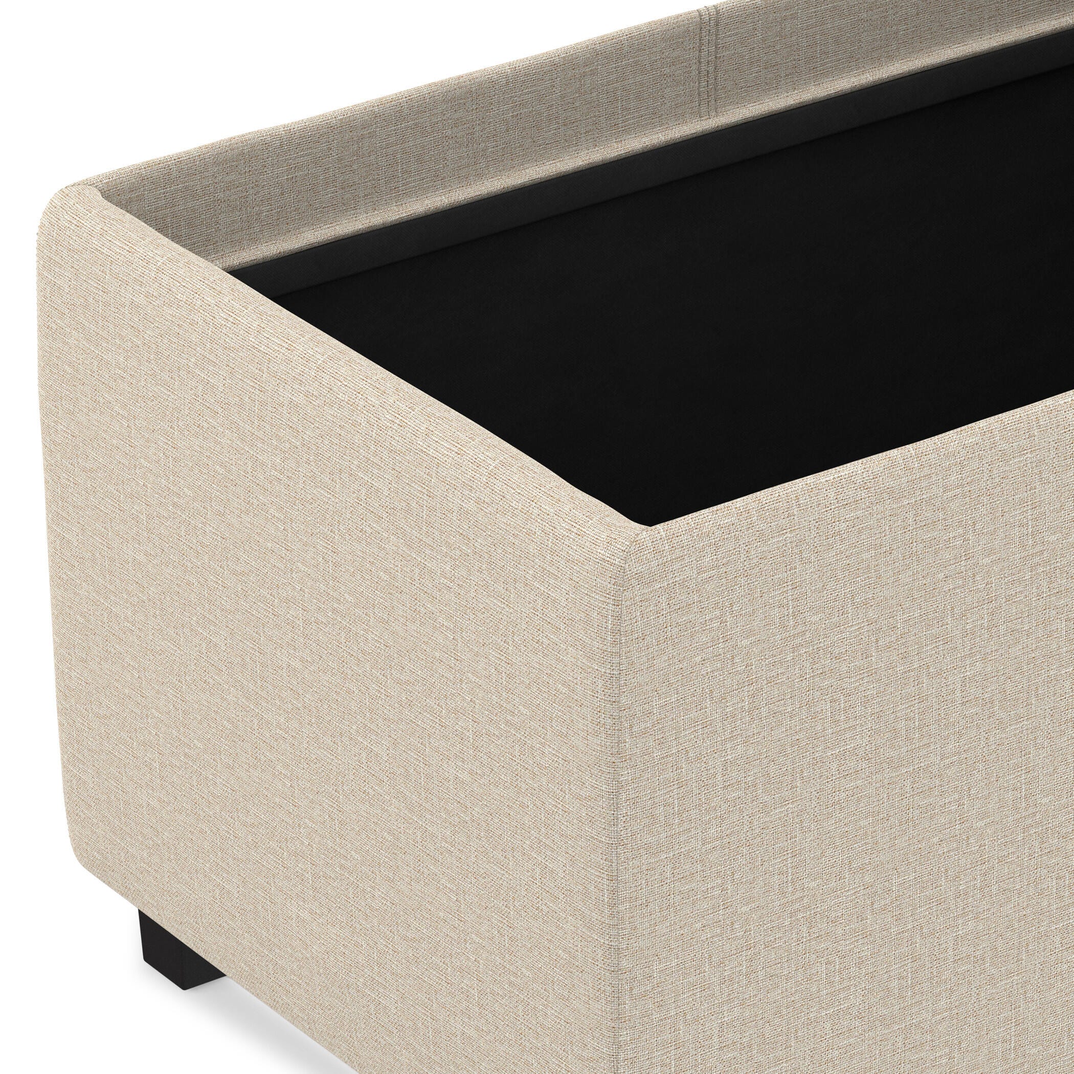Ottoman Storage Ottoman with Trays, Natural, large
