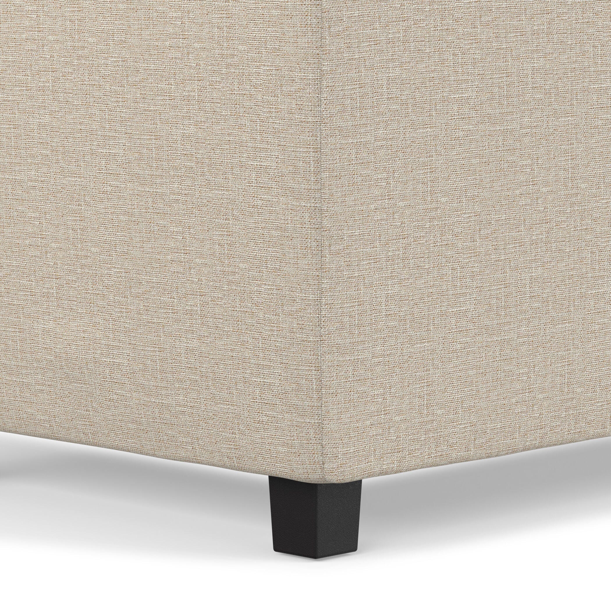 Ottoman Storage Ottoman with Trays, Natural, large