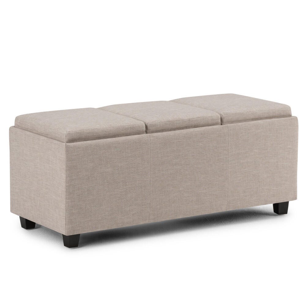 Simpli Home Avalon Storage Ottoman - Thumbnail 4