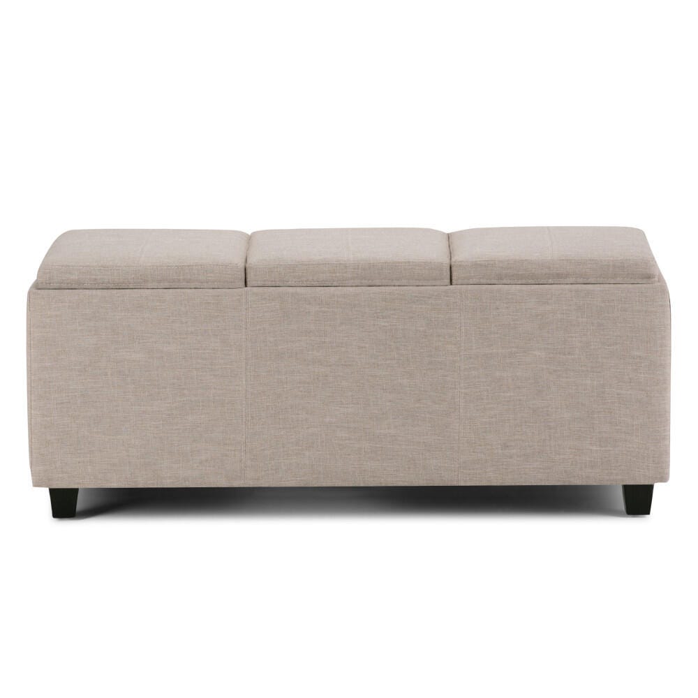 Simpli Home Avalon Storage Ottoman - Thumbnail 5