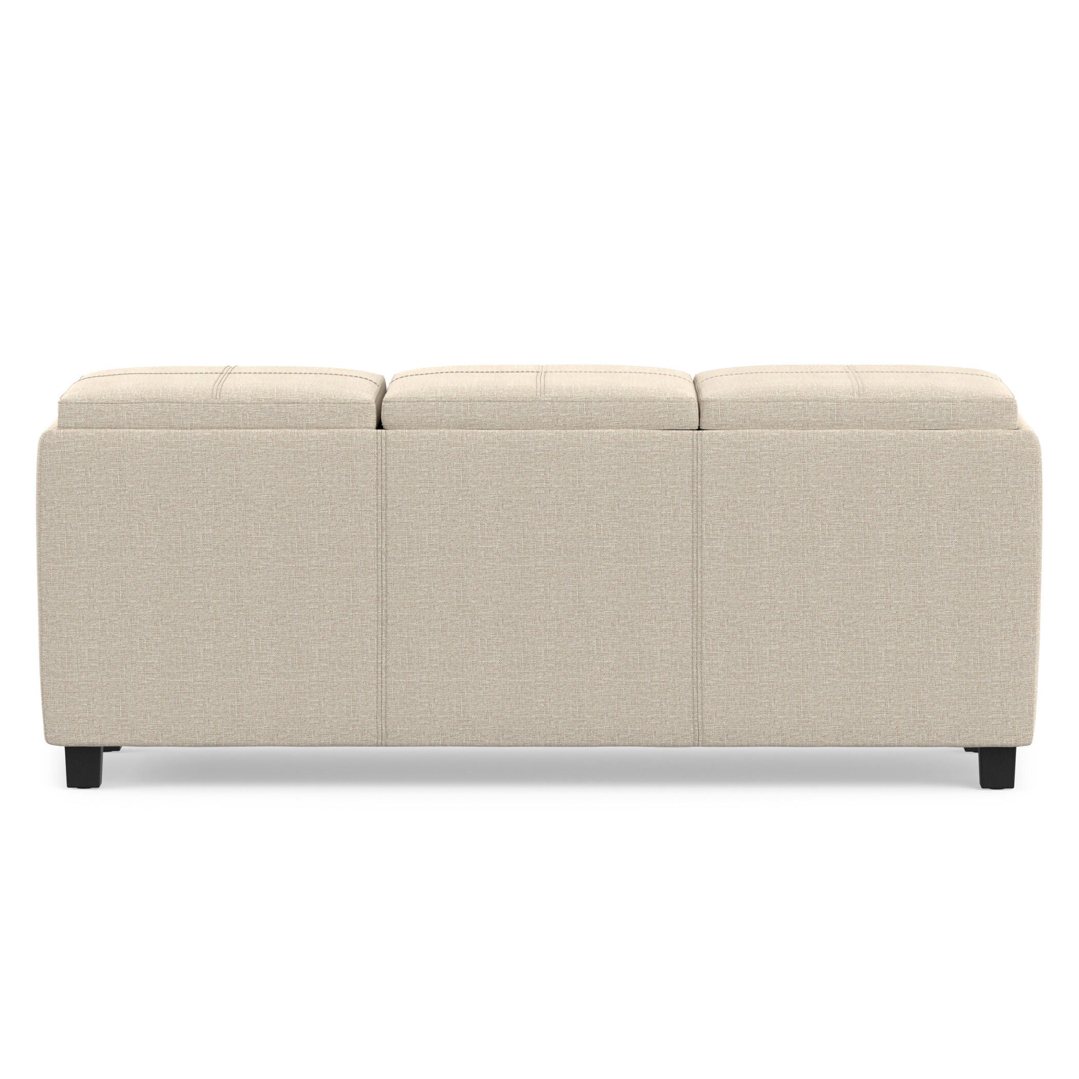 Ottoman Storage Ottoman with Trays, Natural, large