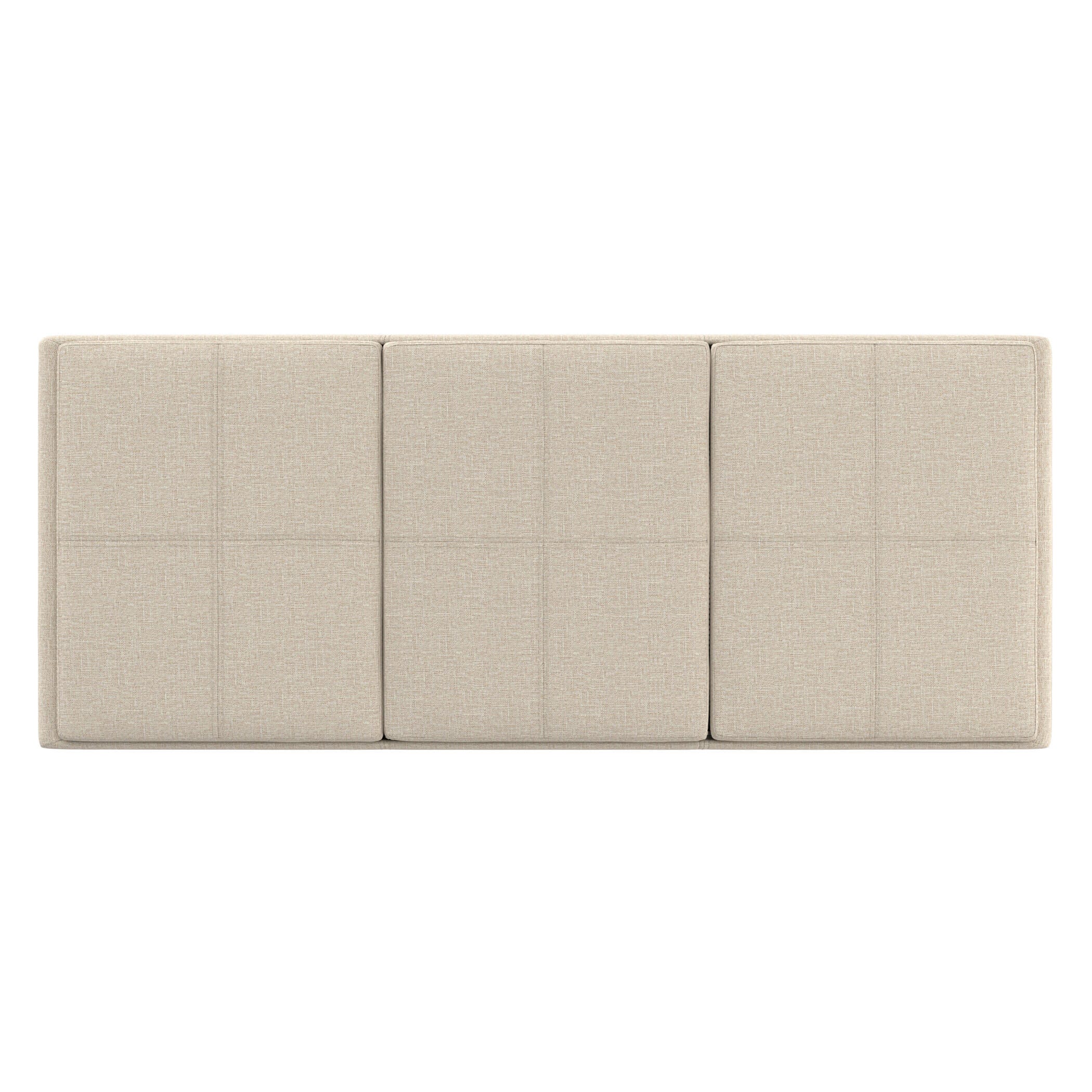 Ottoman Storage Ottoman with Trays, Natural, large