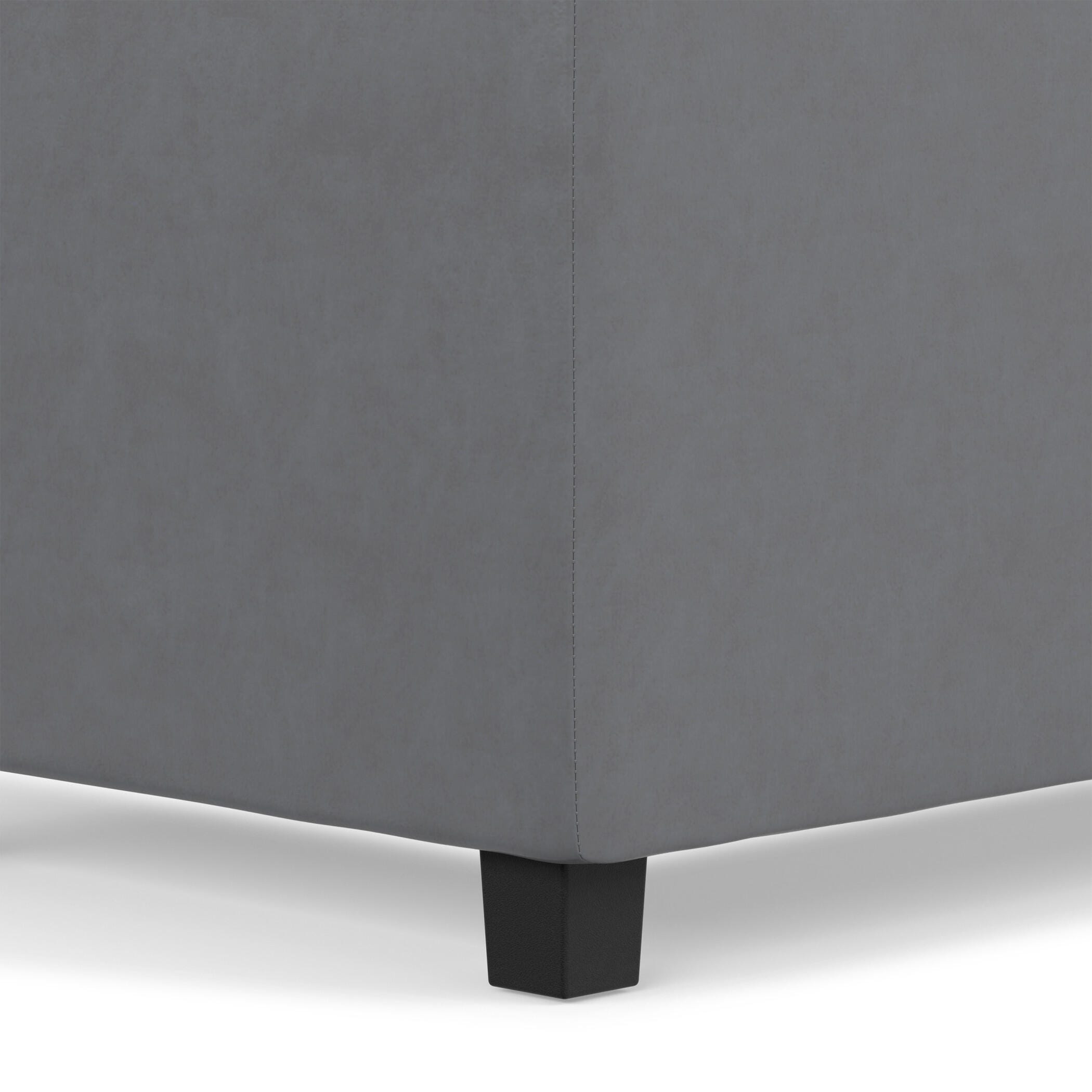 Ottoman Storage Ottoman with Trays, Stone Gray, large