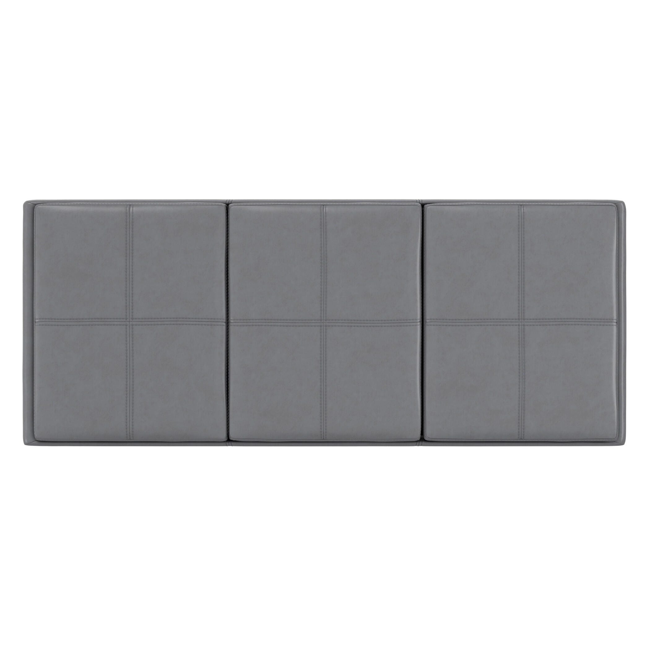 Ottoman Storage Ottoman with Trays, Stone Gray, large