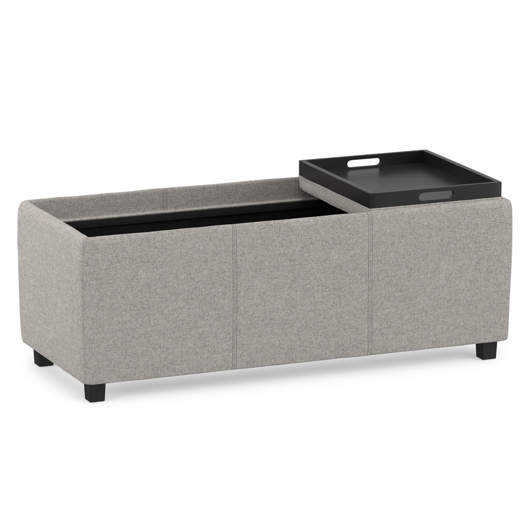 Ottoman Storage Ottoman with Trays, Cloud, large