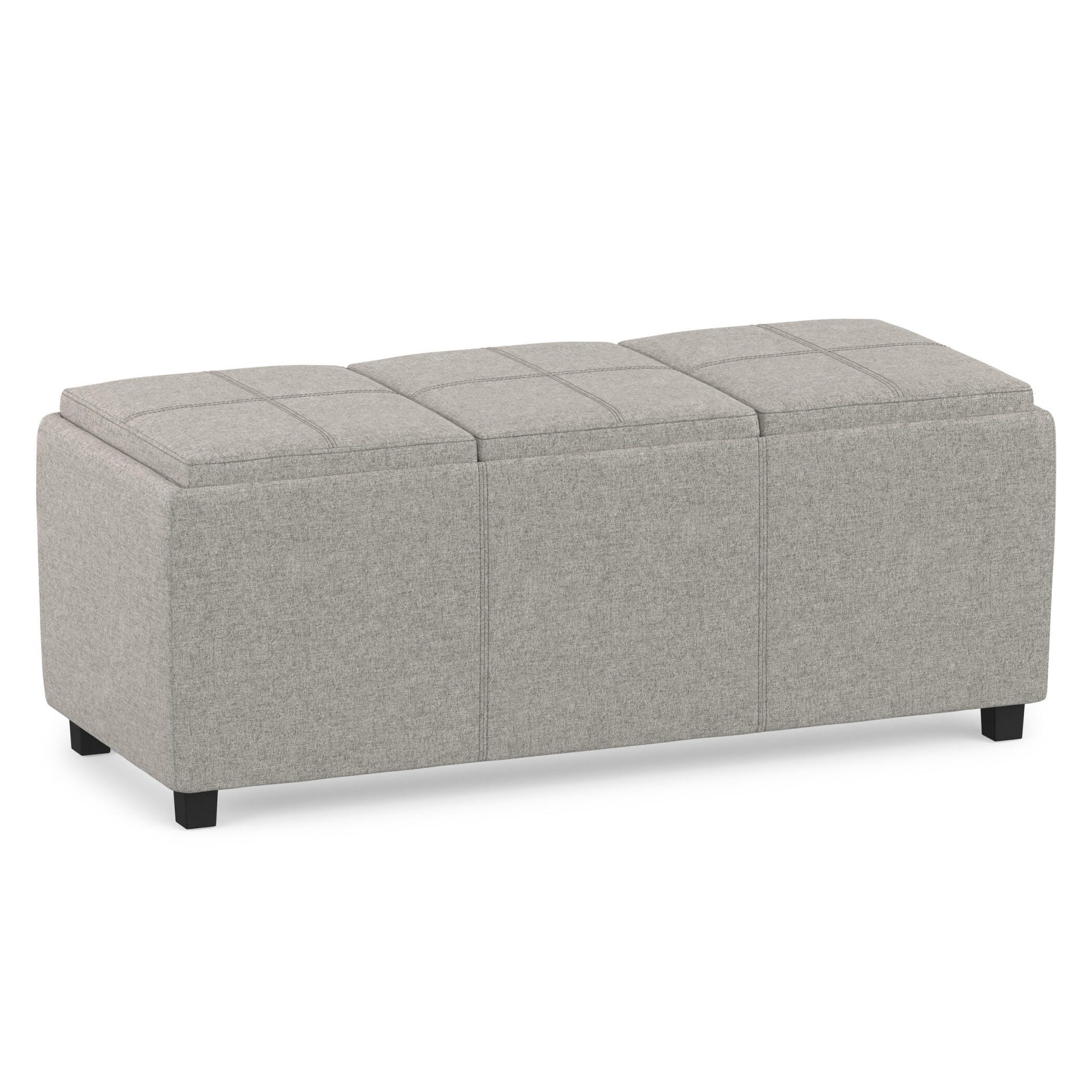 Ottoman Storage Ottoman with Trays, Cloud, large