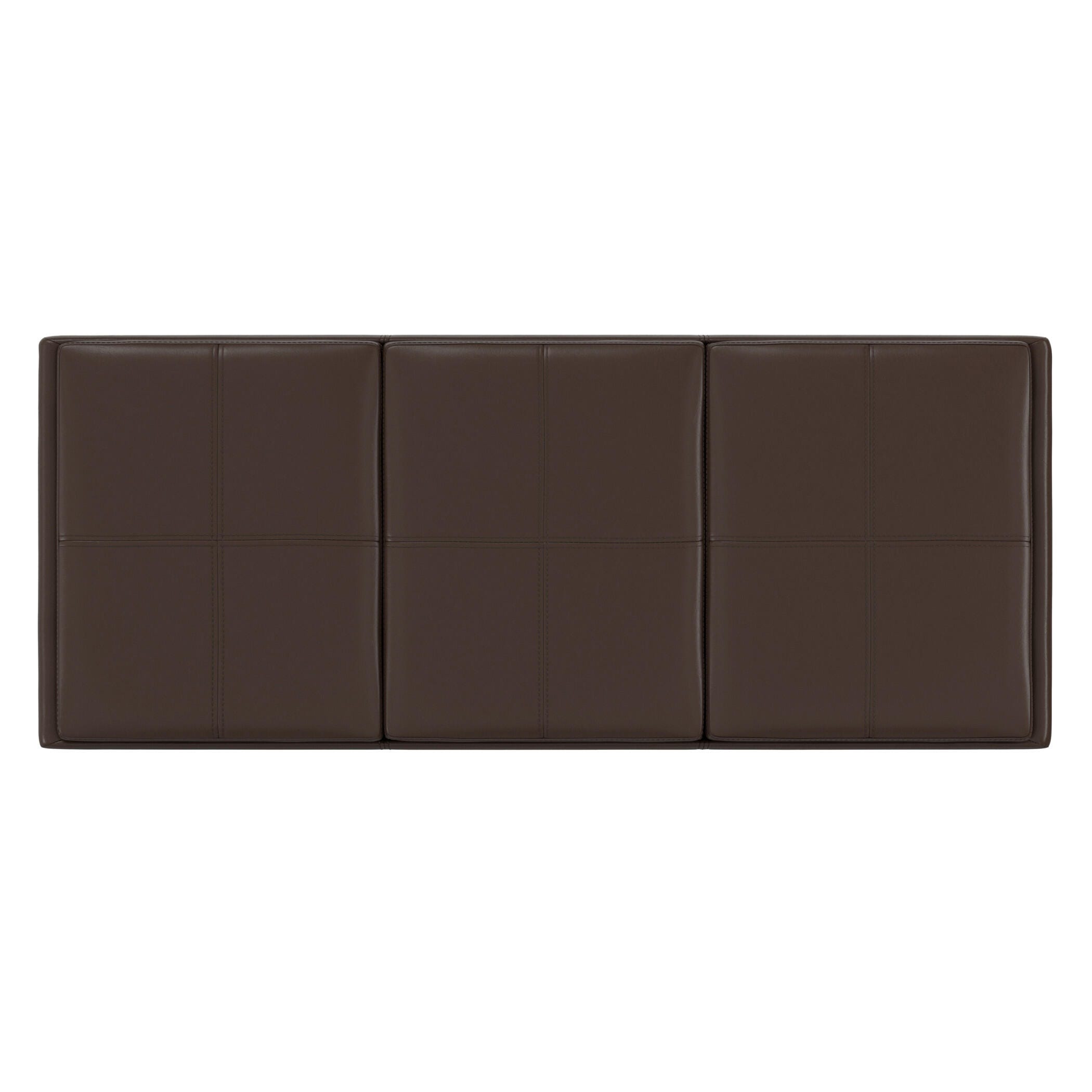 Ottoman Storage Ottoman with Trays, Chocolate, large