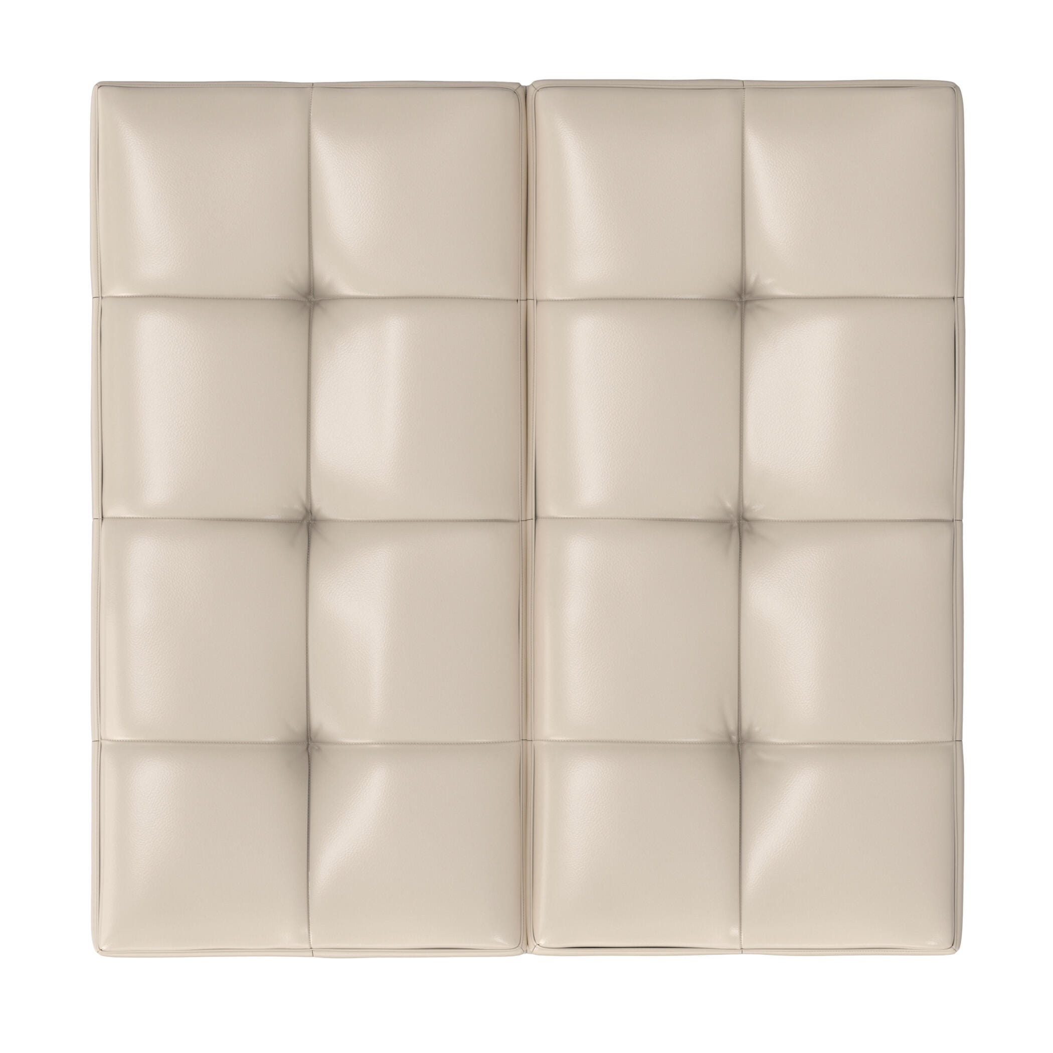 Ottoman Coffee Table Storage Ottoman, Satin Cream, large