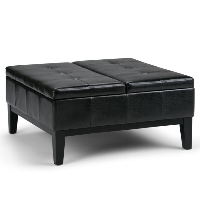 Simpli Home Coffee Table Storage Ottoman