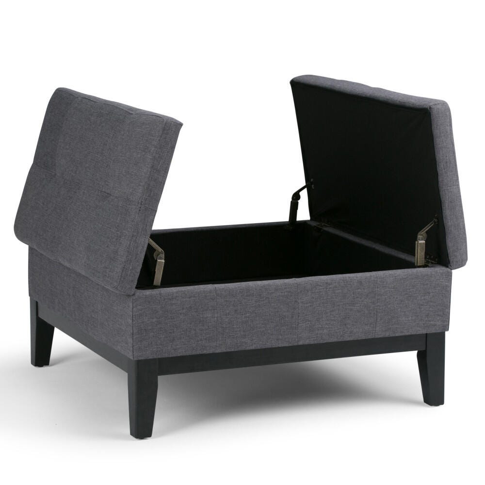 Ottoman Coffee Table Storage Ottoman, Slate Gray, large