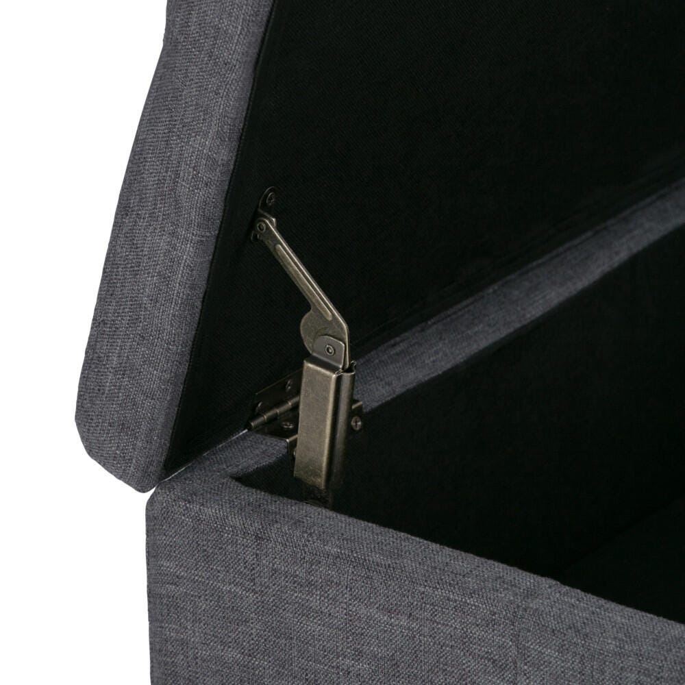 Ottoman Coffee Table Storage Ottoman, Slate Gray, large