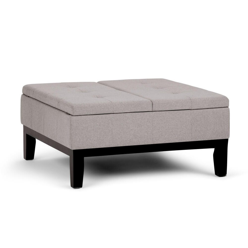 Simpli Home Harrison Storage Ottoman Coffee Table - Thumbnail 4