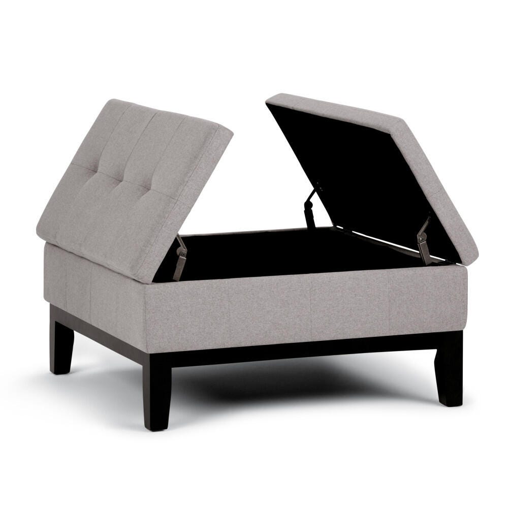 Simpli Home Harrison Storage Ottoman Coffee Table - Thumbnail 2