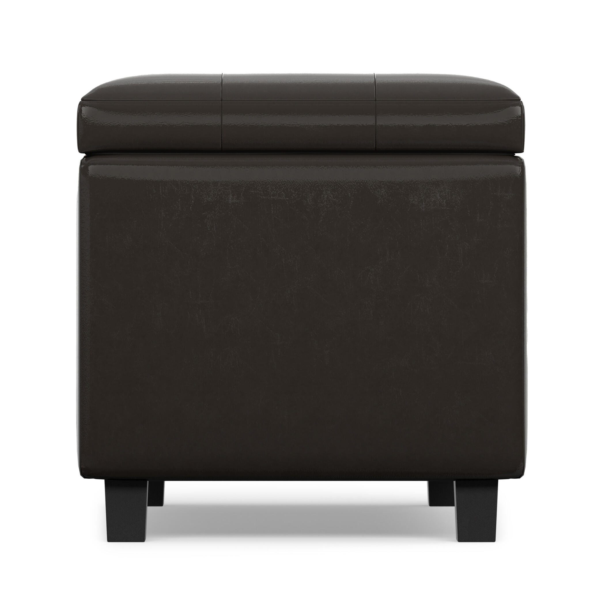 Ottoman Wide Storage Ottoman, Tanners Brown, large