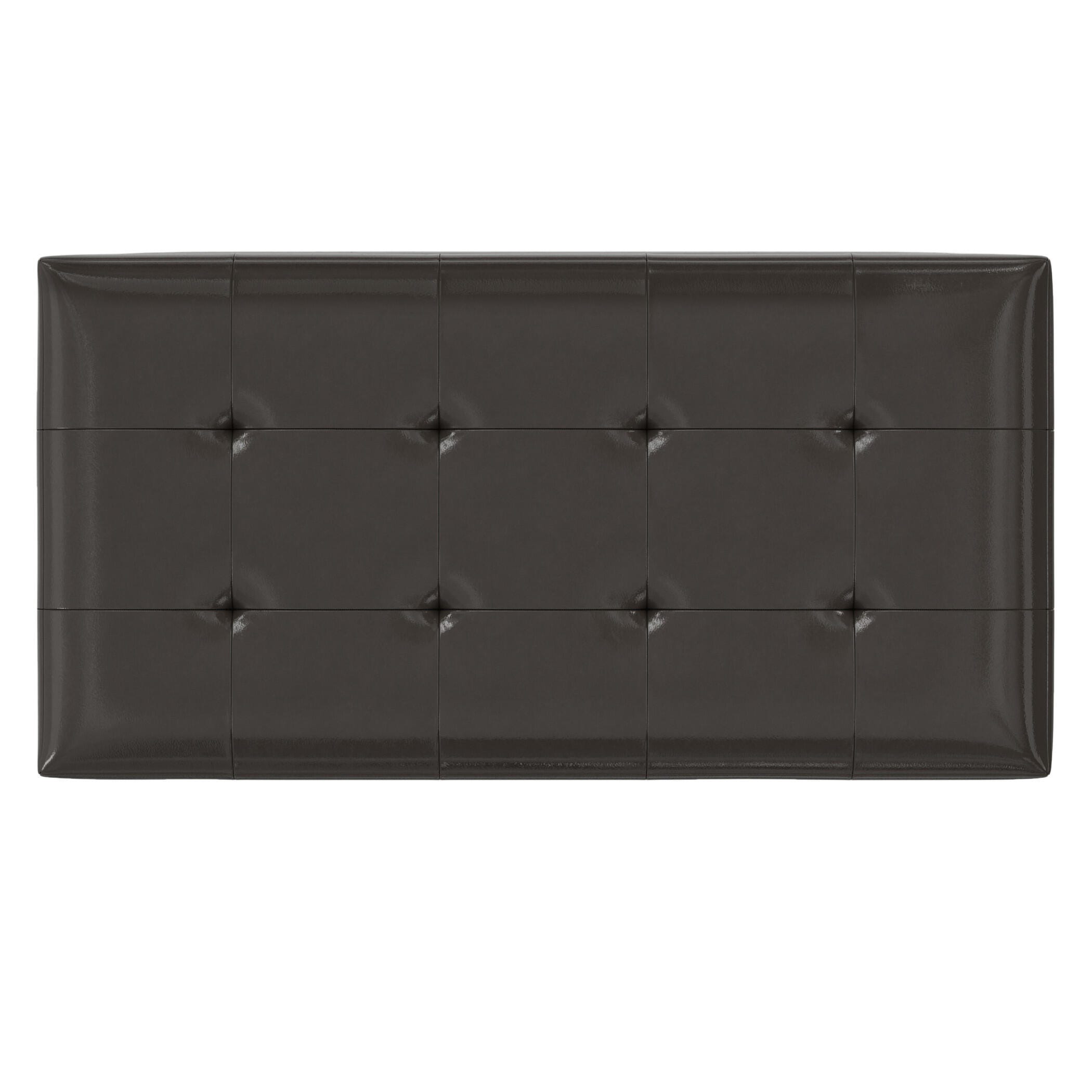 Ottoman Wide Storage Ottoman, Tanners Brown, large