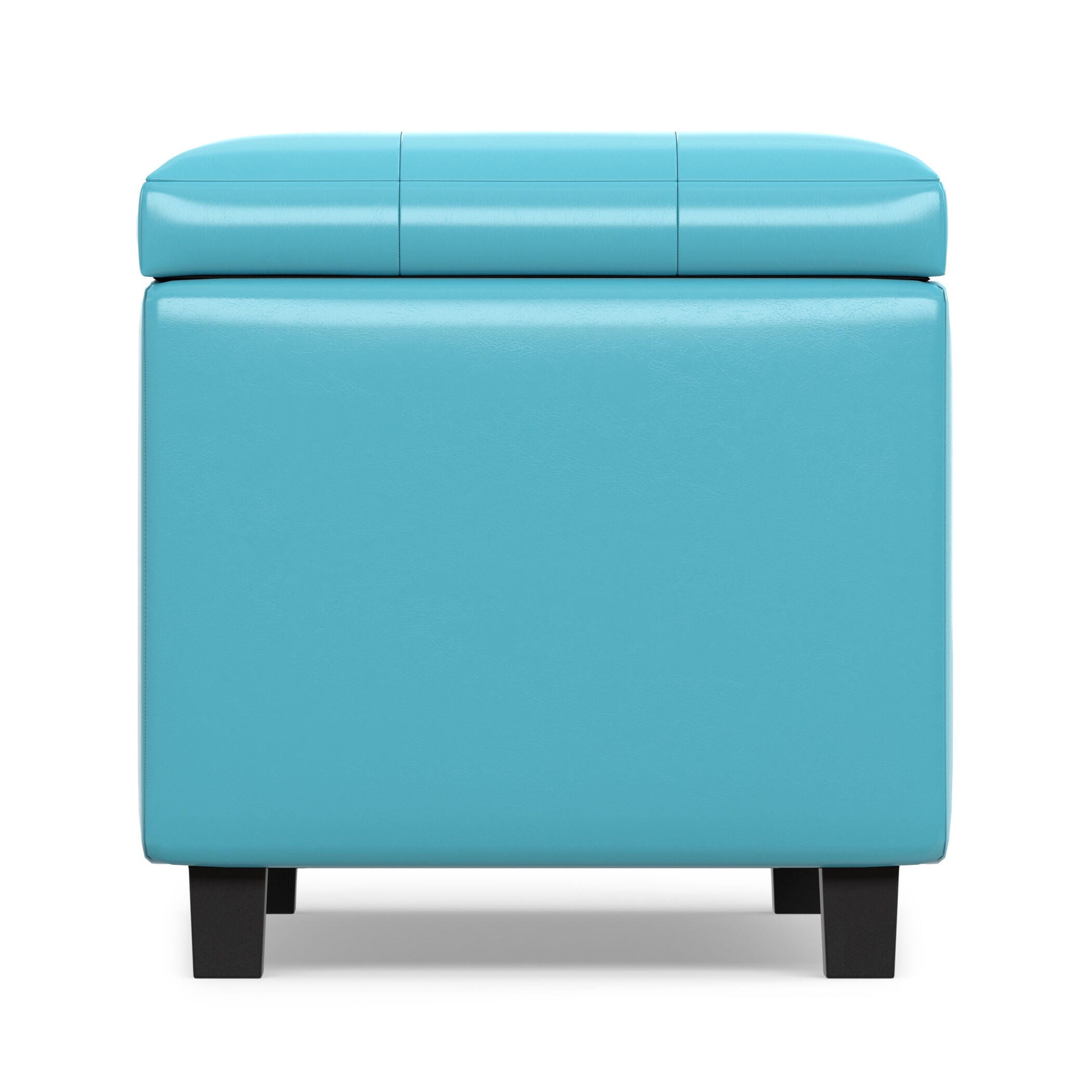 Ottoman Wide Storage Ottoman, Soft Blue, large