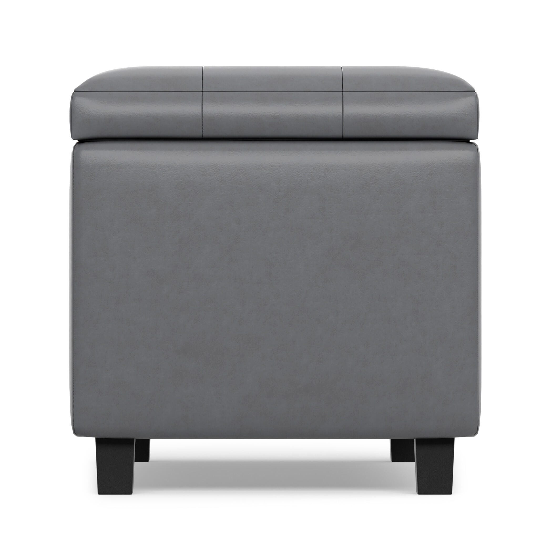Ottoman Wide Storage Ottoman, Stone Gray, large