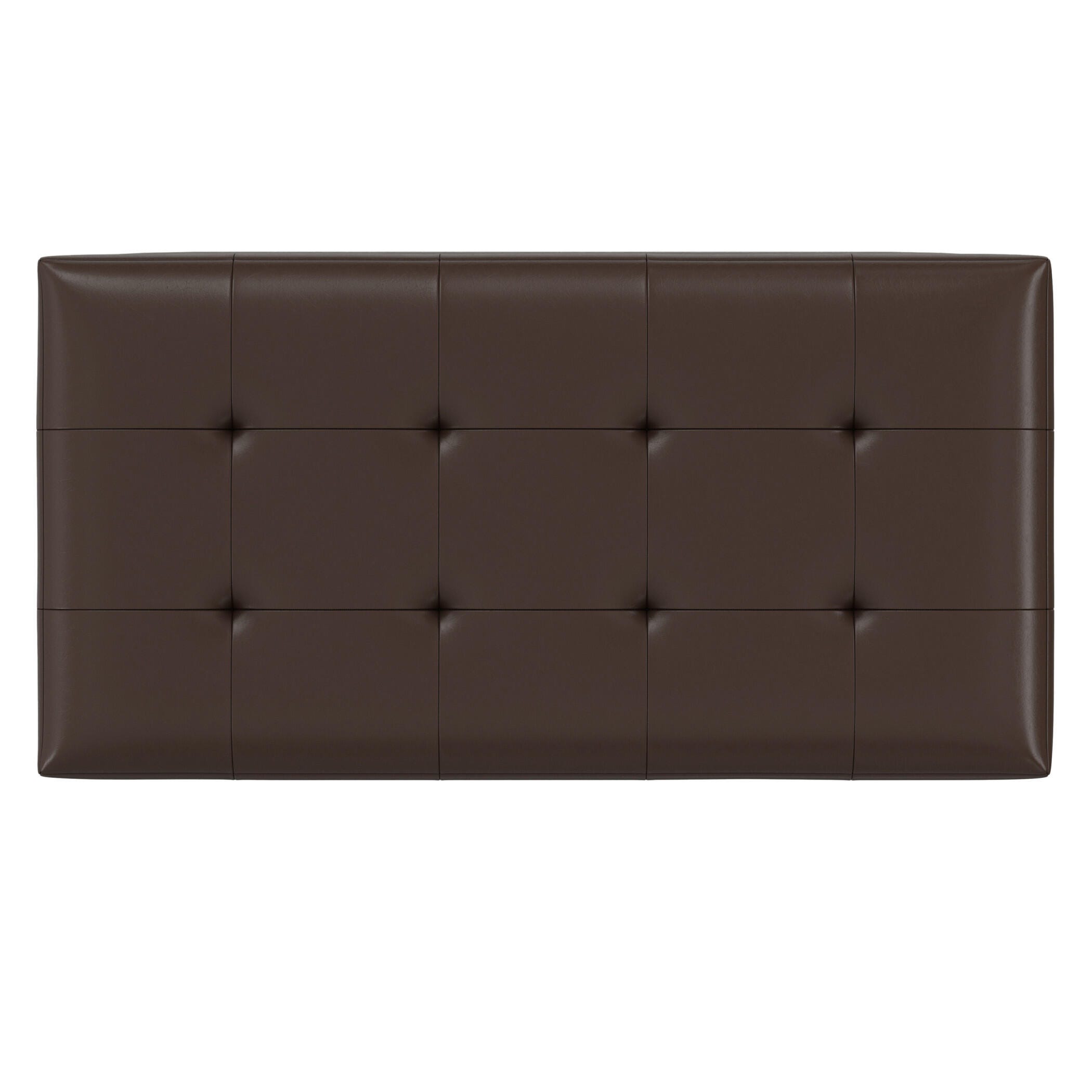 Ottoman Wide Storage Ottoman, Chocolate, large