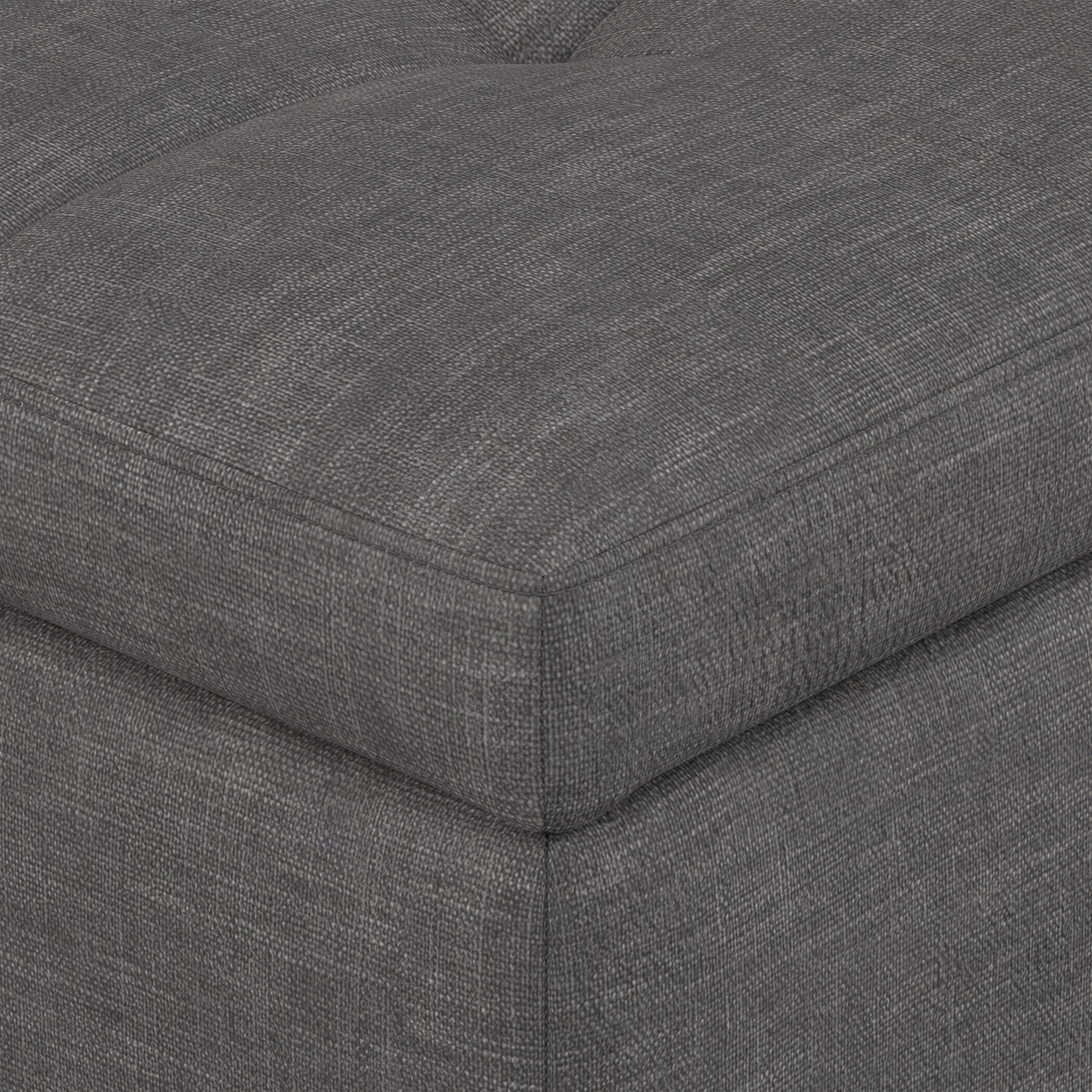 Ottoman Storage Ottoman with Lift-top Lid, Slate Gray, large